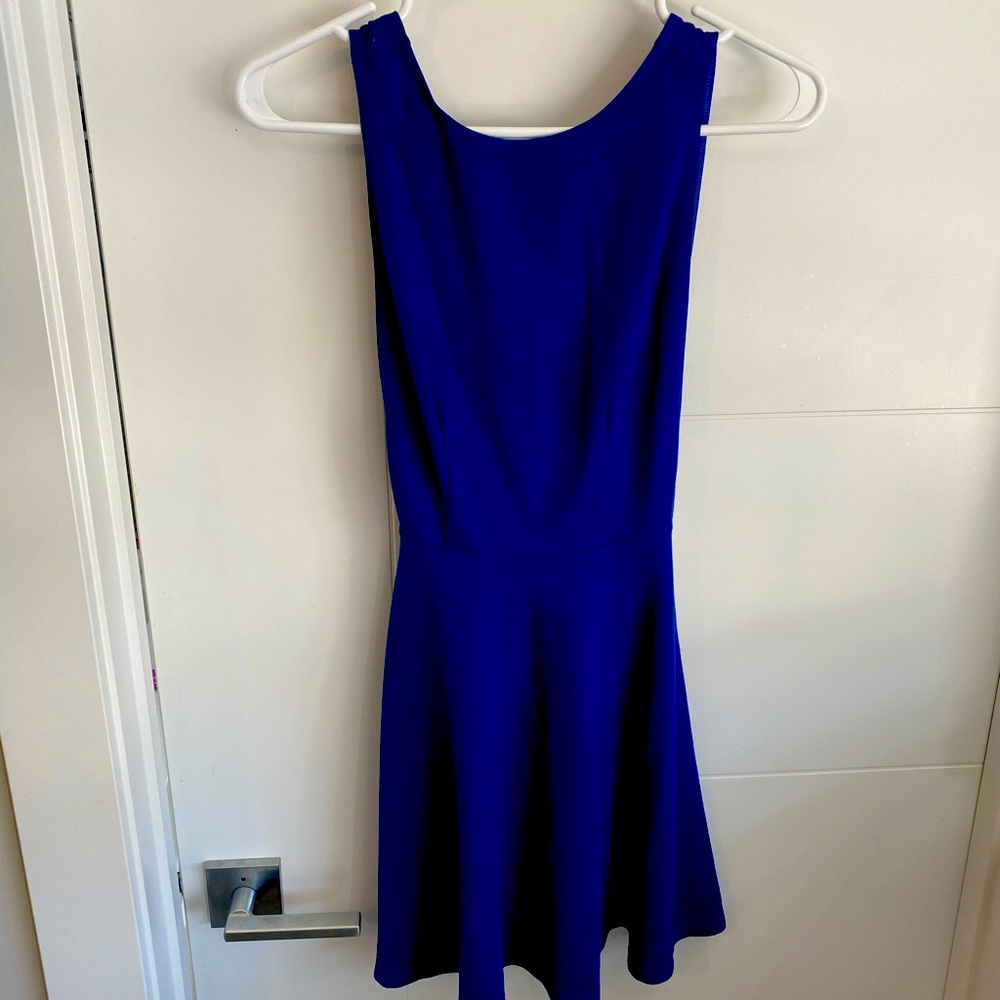 America apparel blue low back dress